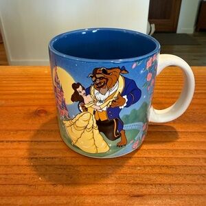Disney Vintage Beauty and the Beast Mug - Blue and White